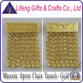 Instock Gold Finish Masonic Apron Chain Tassels